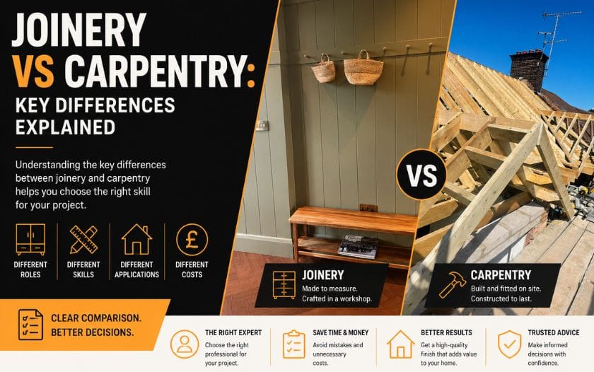 Bespoke Joinery vs Carpentry: What’s the Difference?
